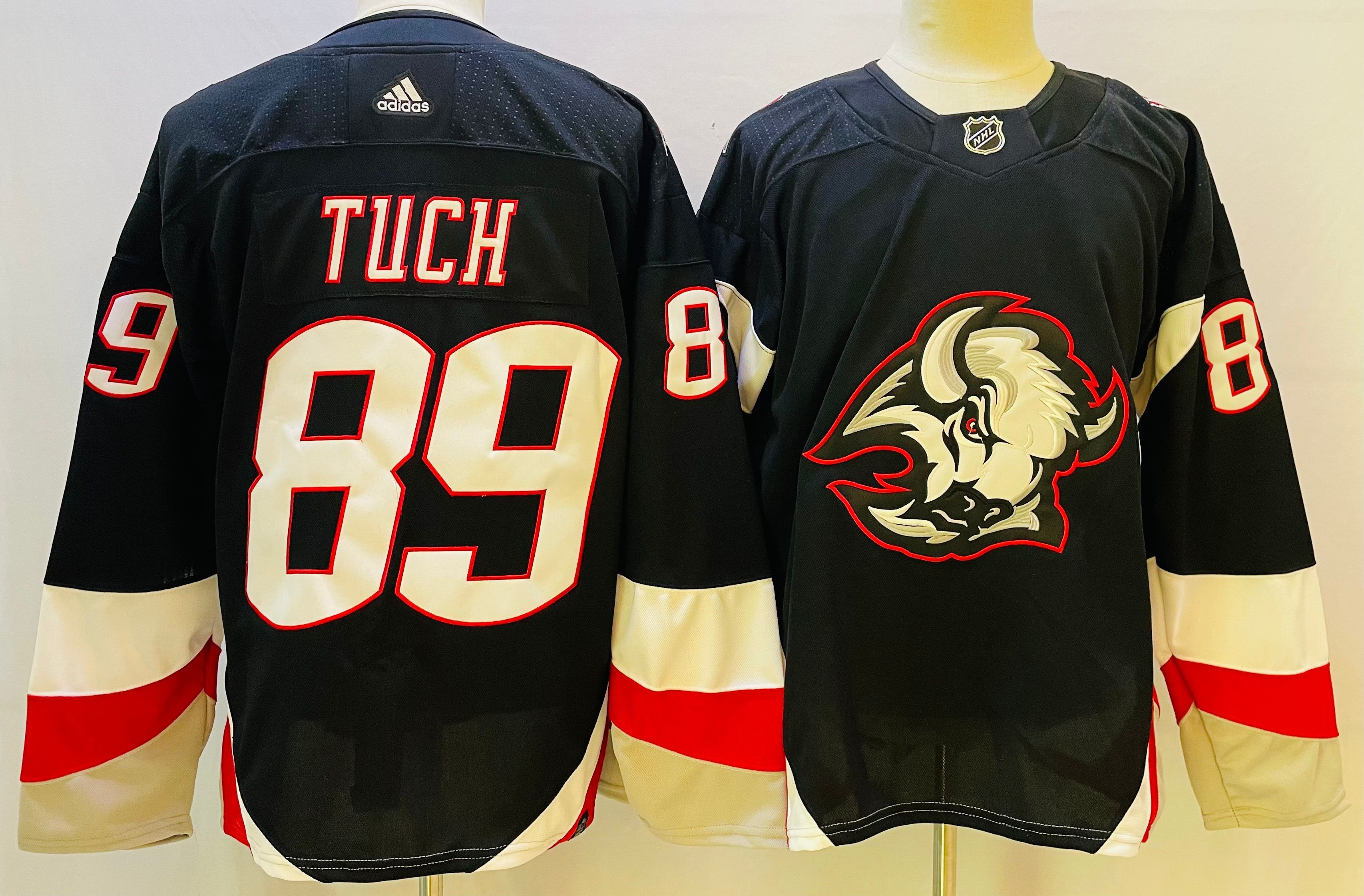 Men Buffalo Sabres #89 Tuch Black Throwback 2022 Adidas NHL Jersey